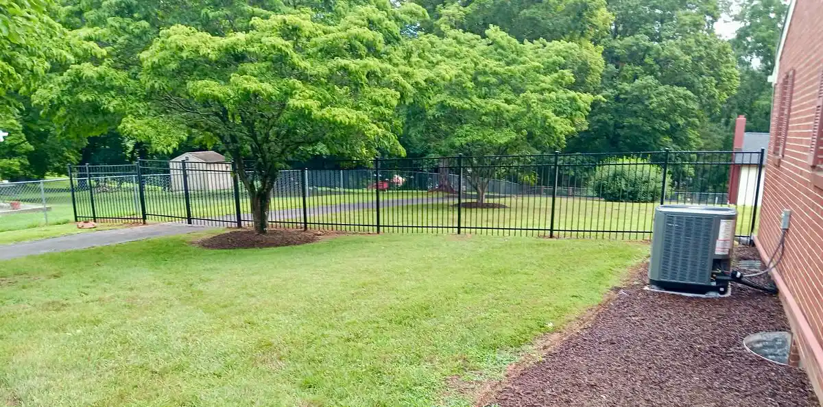 Custom Aluminum fence installation in Montgomery County VA