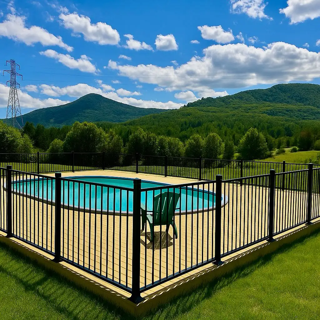 Pool Fence installation in the Roanoke Valley