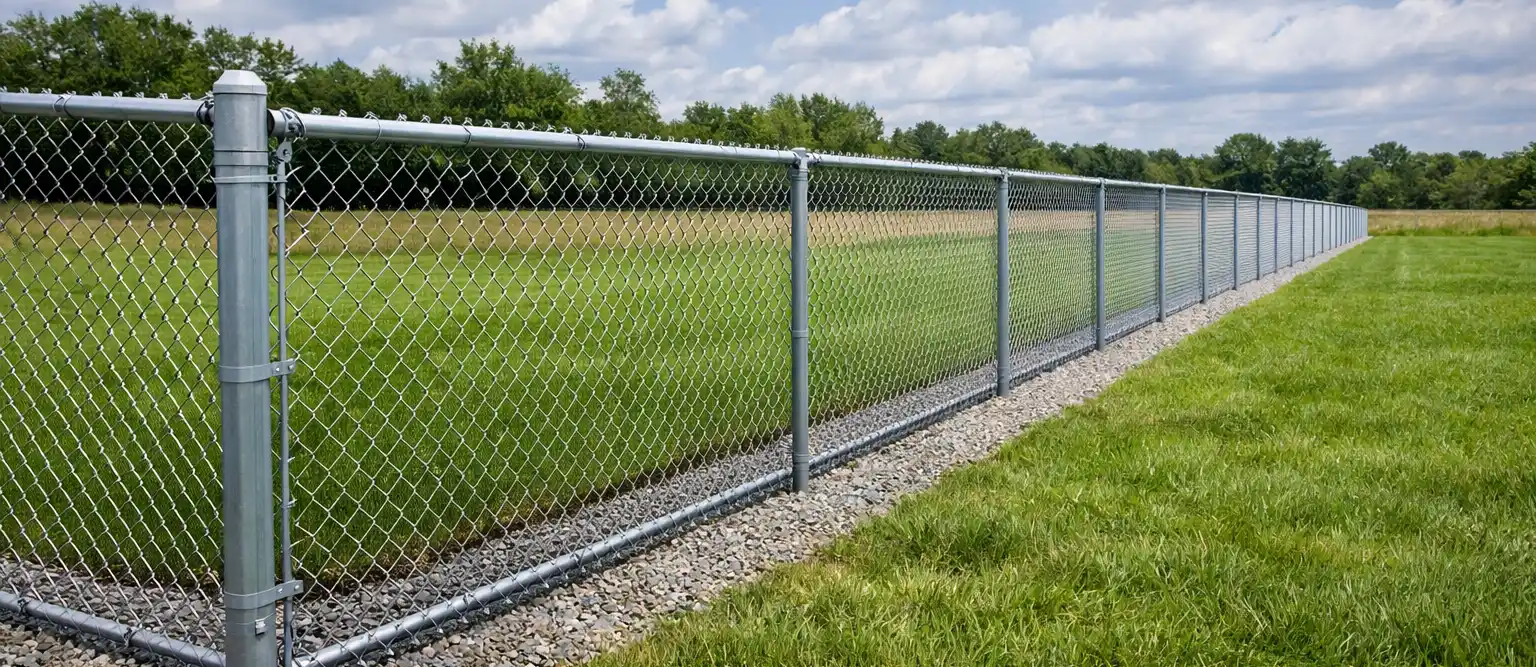 Chain-Link Fence installation in the Roanoke Valley