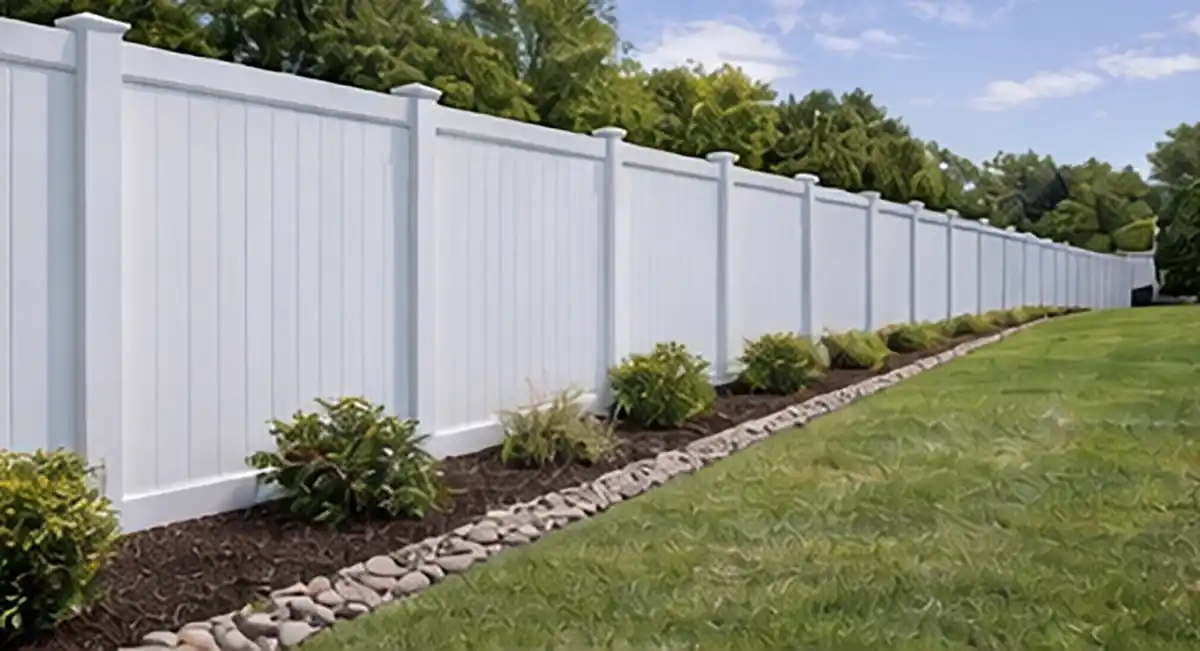 Vinyl fence line for Roanoke va